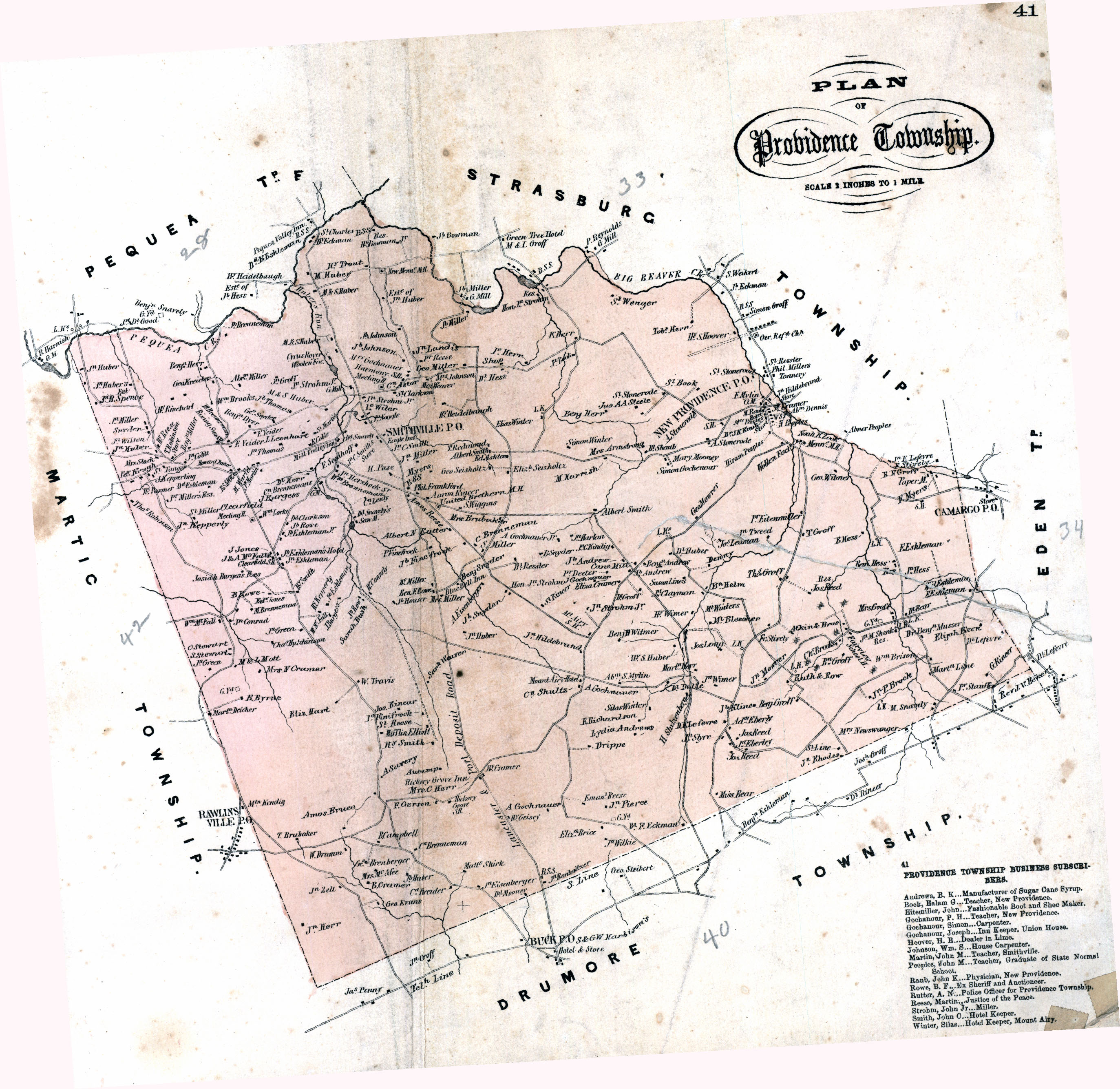 Lancaster County Ancestor Tracks